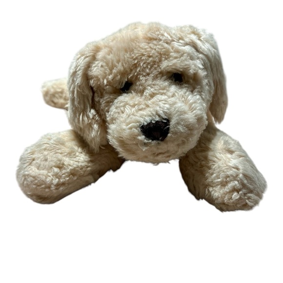Vintage Aurora A&A Real Plush Labrador Dog 11” Cream Beige Lab Puppy Floppy Toy - Picture 3 of 7